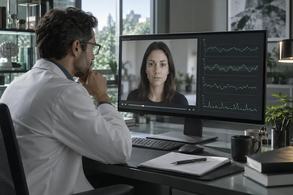 Researchers and security specialists: example of reviewing facial movement on a device